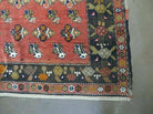 5' X 8' Antique Turkish Karabagh Rug Handmade Wool Vegy Organic Dyes Red Nice - Jewel Rugs