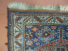 3' 5" X 9' Antique Handmade Caucasian Wool Runner Rug Nice Rare - Jewel Rugs