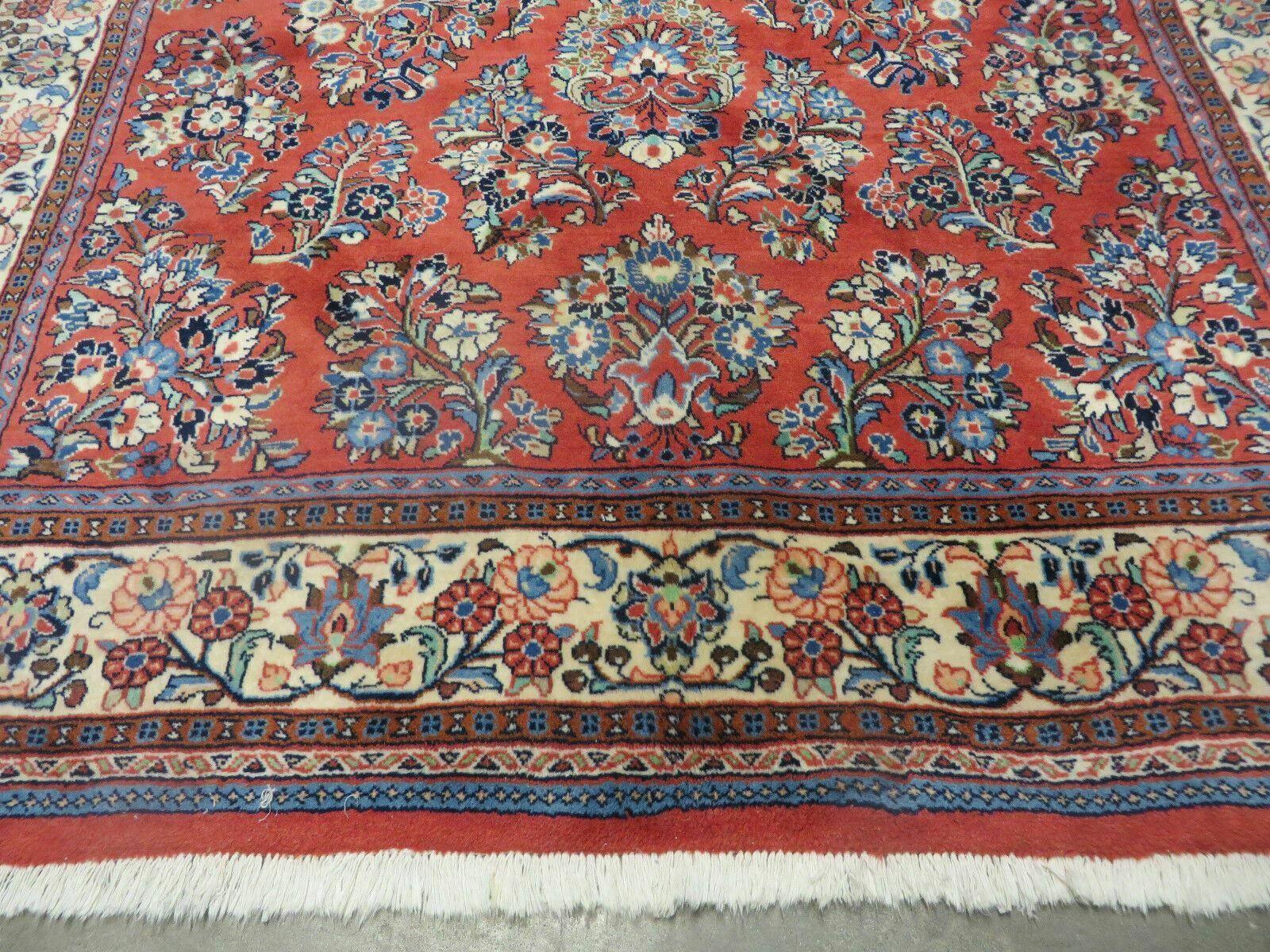 5' X 8' Handmade Fine India Oriental Wool Rug Red Organic Colors Floral Nice - Jewel Rugs