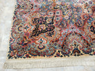 Karastan Kirman Rug, Karastan Floral Kirman #742, Wool Karastan Carpet, Vintage Karastan Area Rug, Original Karastan Rug, Large, 8'7" x 15' - Jewel Rugs