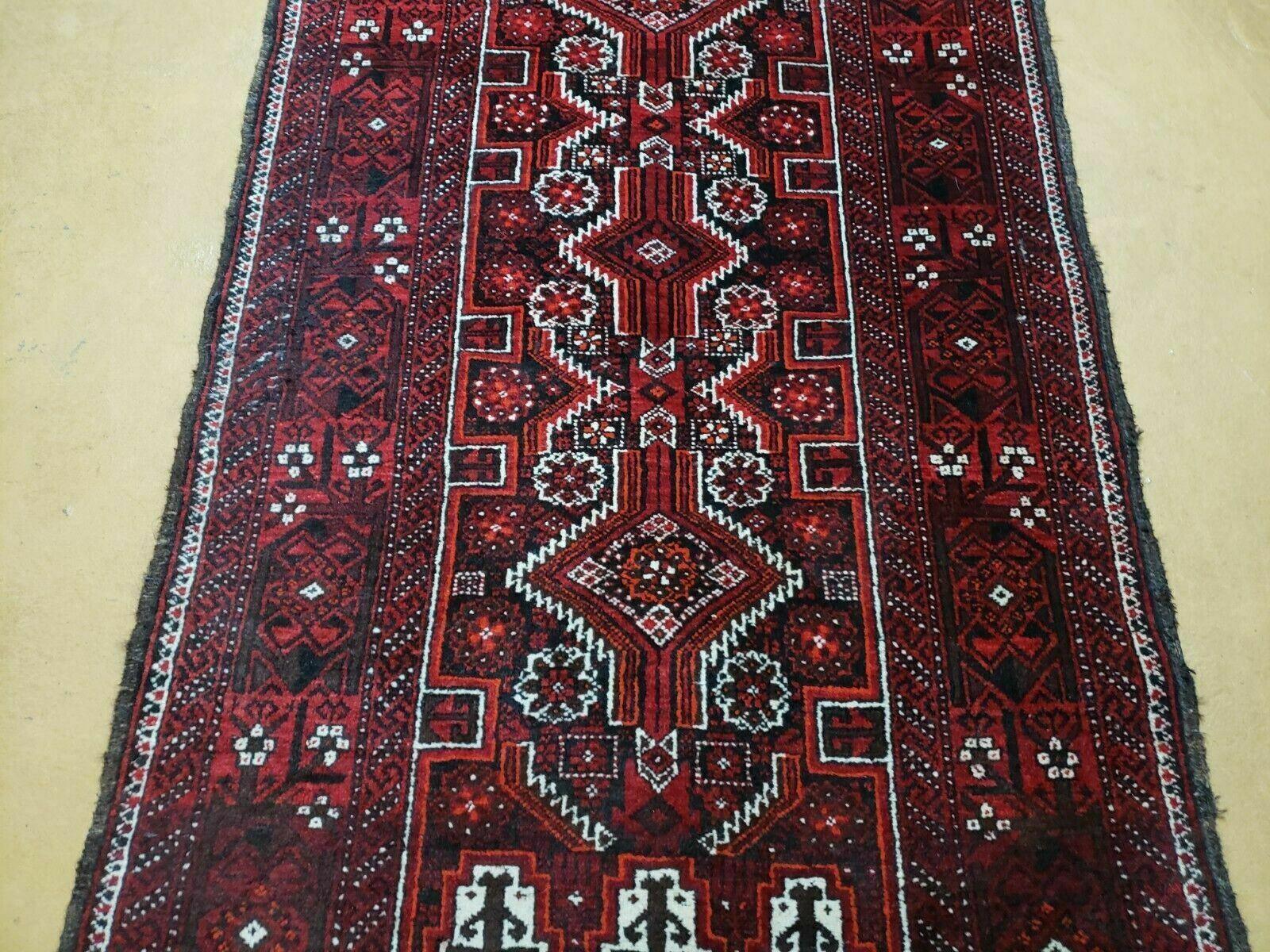 3' X 5' Vintage Handmade Turkoman Bokhara Balouch Woven Wool Rug Nice - Jewel Rugs