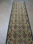 2' X 7'5" Vintage Machine Made Turkish Turkey Rug Runner Leopard Legend Black - Jewel Rugs