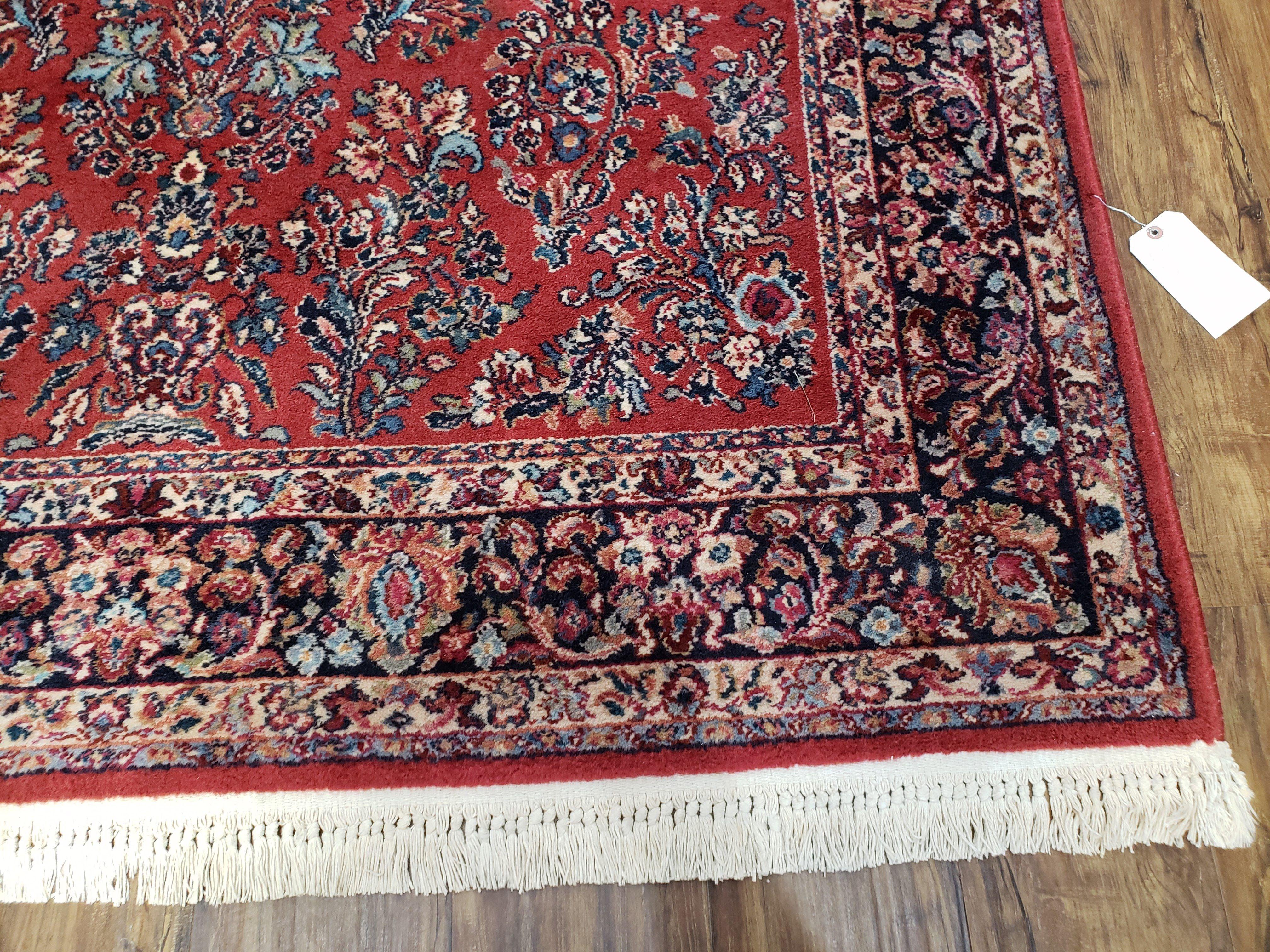 Antique Karastan Rug 5.9 x 9, Karastan Saroukk #785, Original Karastan Collection, 700 Series, Red Wool Karastan Rug, Discontinued, Vintage - Jewel Rugs