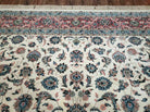 8' 8" X 12' Karastan Ivory Rose Kashann # 768 Wool Rug American Made Nice - Jewel Rugs