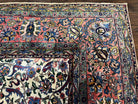 Rare Room Sized Persian Kirman Lavar Rug 10x15, Antique 1920s Persian Carpet, Allover Floral Design, Cream Red Blue, Highly Detailed, Wool - Jewel Rugs