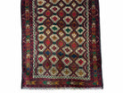 3x5 Vintage Handmade Wool Rug Tribal Turkoman Balouch Prayer Rug Organic Dyes - Jewel Rugs