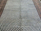 6' X 9' Vintage Hand Made Indian Paisley Design Wool Rug Ivory Nice - Jewel Rugs