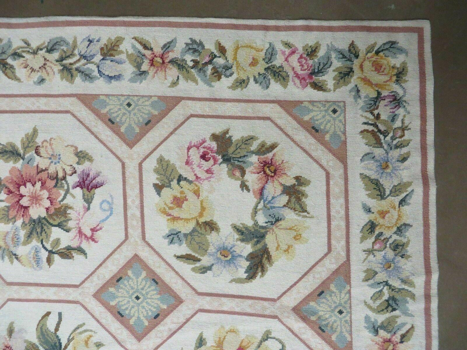 8' X 10' Handmade French Aubusson Savonnerie Design Needlepoint Rug Nice - Jewel Rugs