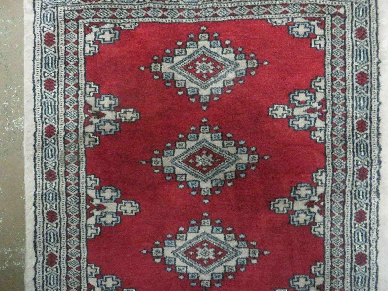 2' X 3' Vintage Handmade Pakistani Turkoman Bokhara Yamud Rug - Jewel Rugs