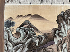 Silk Chinese Wall Hanging Rug 3x6 ft Tapestry, Pagoda Scene, Pictorial, High Quality Fine Hand Knotted Vintage, Asian Oriental Handmade Nice - Jewel Rugs