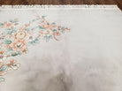 6' X 9' Vintage Handmade Chinese Art Deco 120 Lines Wool Rug Flowers Beige Wow - Jewel Rugs