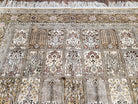 5x8 Top Quality Handmade Kashmir Silk Area Rug Paneled Four Season Garden Design - Jewel Rugs