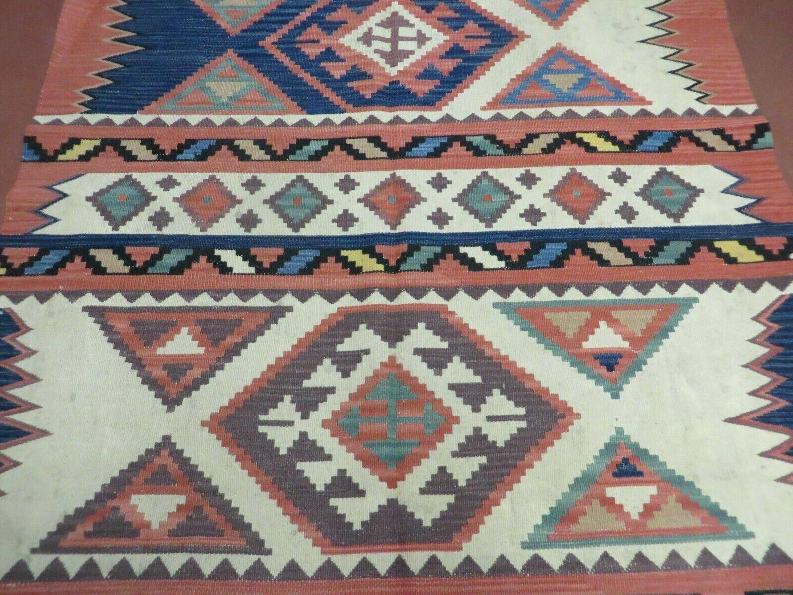 4' X 6' Russian Kilim Handmade Flat Weave Wool Rug Veg Dye - Jewel Rugs