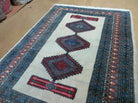 4' X 6' Vintage Handmade Bokhara Turkoman Pakistan Wool Rug Carpet Nice - Jewel Rugs