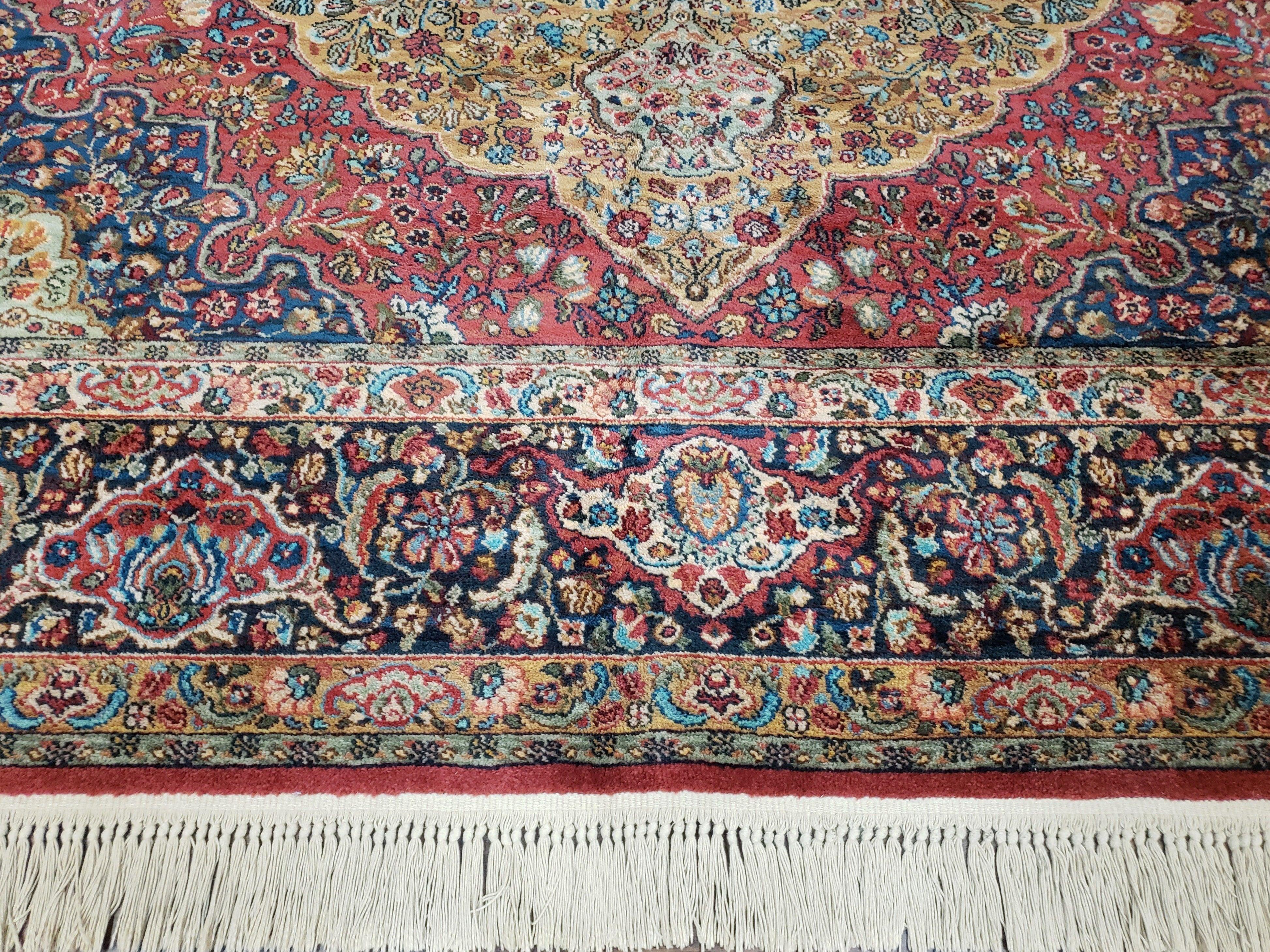 Karastan Rug 8.8 x 12 Medallion Kirman #700/718, Original Karastan Collection 700 Series, Discontinued Karastan Carpet Vintage Wool Karastan - Jewel Rugs