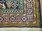 4' 6" X 5' 5" Antique Handmade Perpedil Caucasian Wool Rug Nice Colorful - Jewel Rugs