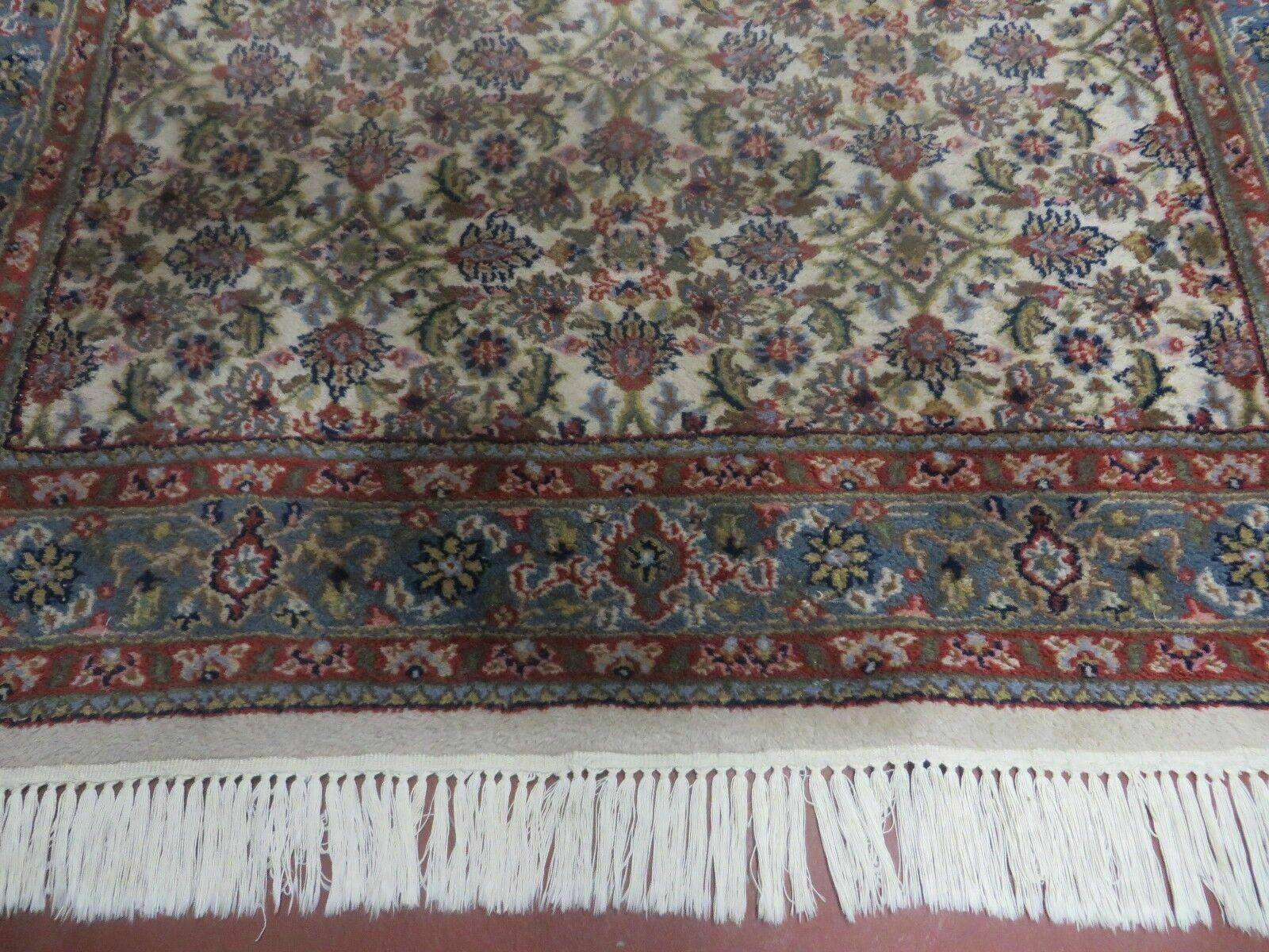 4' X 7' Vintage Handmade Indian Jaipur Wool Rug Carpet Nice - Jewel Rugs