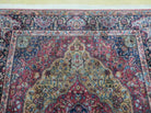 4' 3" X 6' Karastan Medallion Kirman Pattern # 700-718 Wool Rug USA Beauty - Jewel Rugs