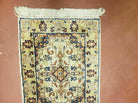 1' 8" X 2' 4" Handmade Floral Oriental Wool Rug Carpet Ivory - Jewel Rugs