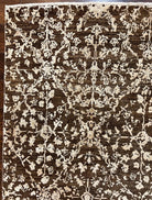 Modern Hand Knotted Rug 9x12, Contemporary Pakistani Oriental Carpet, Brown Area Rug, Wool Floral Rug 9 x 12 ft, Contemporary Room SIzed Rug - Jewel Rugs