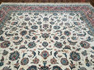 8' 8" X 12' Karastan Ivory Rose Kashann # 768 Wool Rug American Made Nice - Jewel Rugs