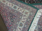 6' X 9' Vintage Handmade India Floral Oriental Rug Hand Knotted Carpet Green - Jewel Rugs