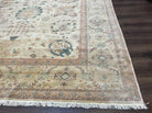 Large Turkish Rug 10x14, Mahal Sultanabad Oriental Carpet 10 x 14 ft, Silver-Beige, Large Floral Hand Knotted Vintage Wool Rug, Very Fine - Jewel Rugs