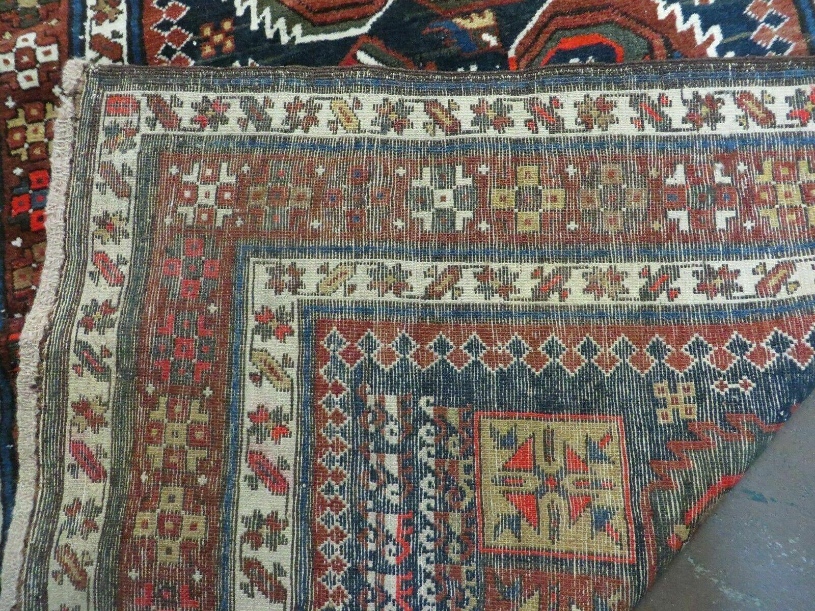 3' 7" X 14' Antique Handmade Caucasian Wool Rug Carpet Nice - Jewel Rugs