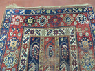 4' X 9' Antique 1880s Handmade Caucasian Shirvan Kazak Wool Rug Repairman Dream - Jewel Rugs