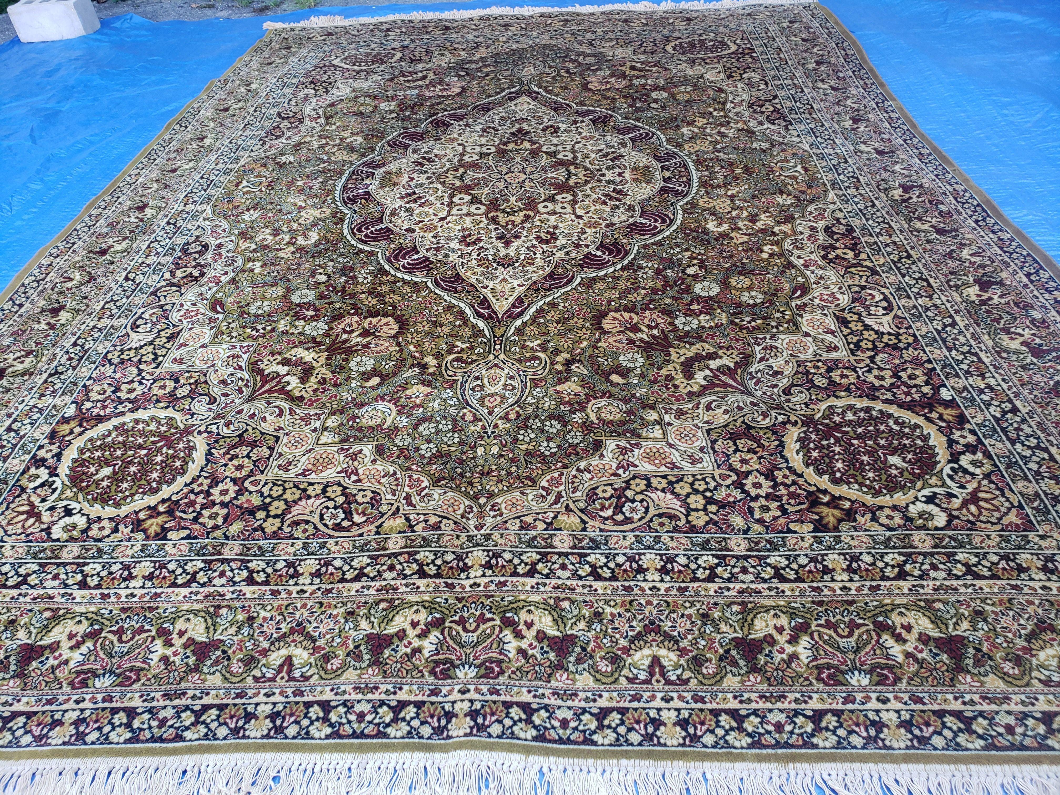 10' x 14' Vintage Power Loomed Couristan European Wool Rug Belgium Made Carpet - Jewel Rugs