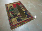 3' X 4' New Vintage Handmade Afghan Balouch Tribal Wool Pictorial Rug # 281 - Jewel Rugs