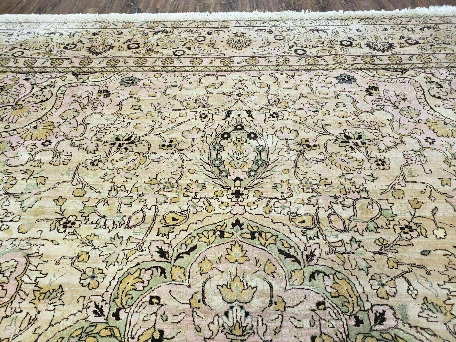 12' X 15' One-of-a-Kind Turkish Hand-Knotted Wool Rug Beige Wow - Jewel Rugs