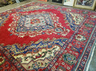 10' X 10' Antique Handmade Turkish Wool Rug Carpet Red Square Nice - Jewel Rugs