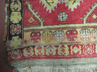 21" X 37" Antique Handmade Turkish Oushak Oshak Yastik Wool Rug Mat Turkey Nice - Jewel Rugs