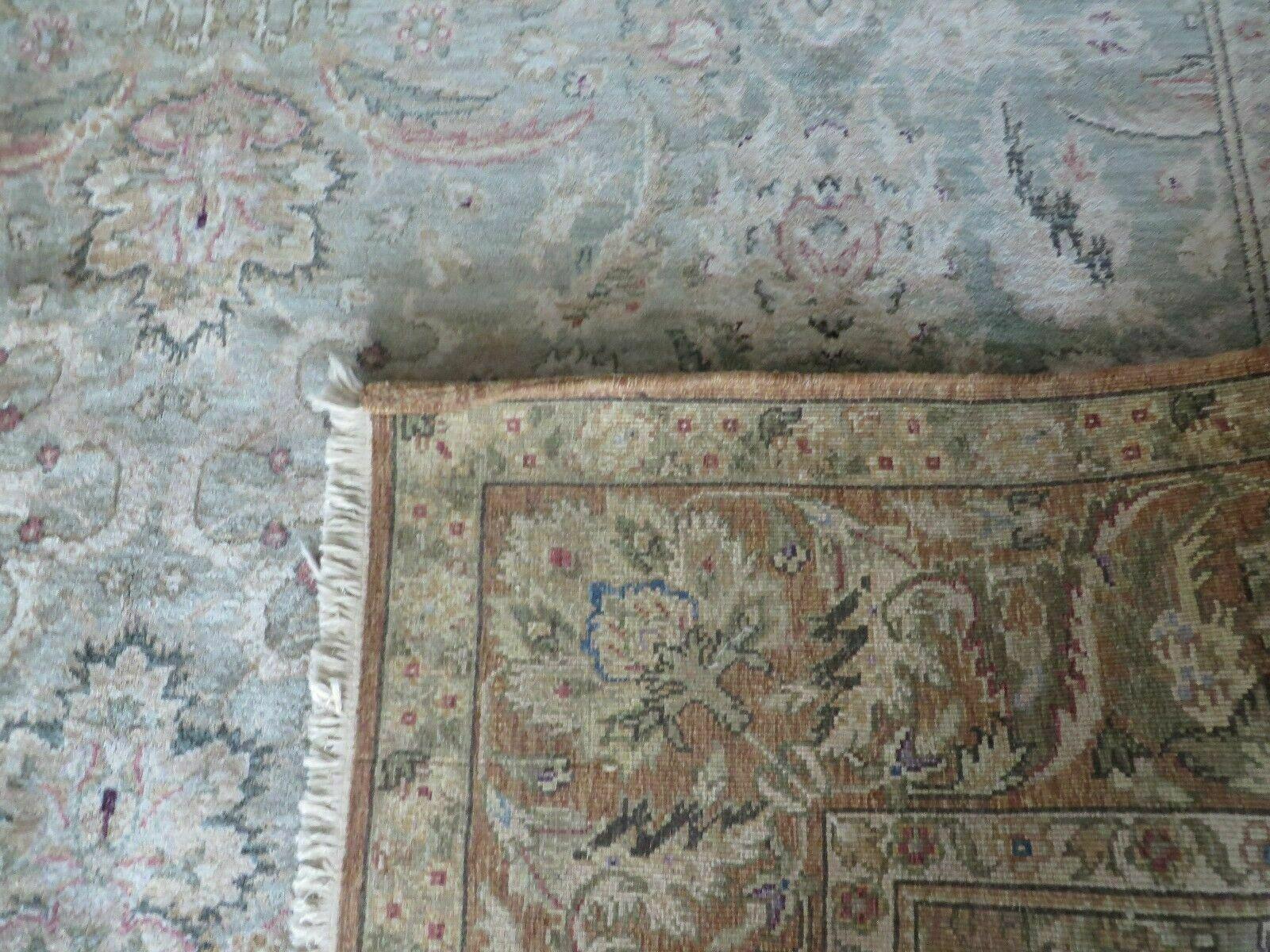 8' X 10' Vintage Handmade India Floral Oriental Top Quality Jaipur Tea Wash - Jewel Rugs