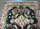 3' 9" X 10' Antique Handmade Turkish Wool Runner Rug Black Nice - Jewel Rugs