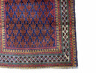 3x5 New Vintage Handmade Wool Rug Tribal Turkoman Balouch Prayer Rug Red Blue - Jewel Rugs