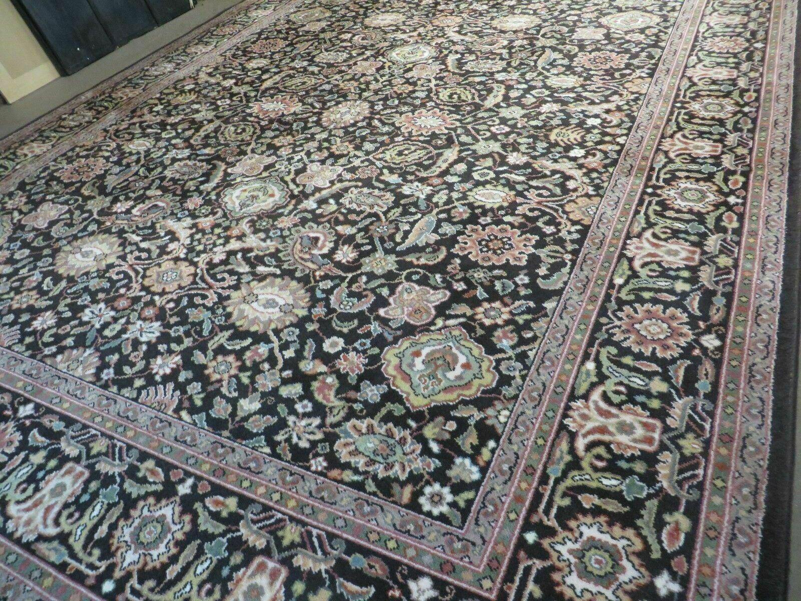 8'8" X 10'6" Karastan Chahar Mahal Sultanabad Pattern # 608 Wool Rug Dark Brown - Jewel Rugs