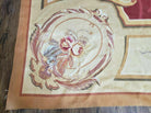 12' X 15' Hand Made French Aubusson Weave Rug Wool Savonnerie Design Red Wow - Jewel Rugs