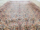 Karastan Kirman Rug, Karastan Floral Kirman #742, Wool Karastan Carpet, Vintage Karastan Area Rug, Original Karastan Rug, Large, 8'7" x 15' - Jewel Rugs