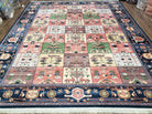 Karastan Rug 8'8" x 10' 6", Chahar Mahal Village Garden 605 Rug, Large Karastan Wool Area Rug, Vintage Karastan Carpet, Discontinued, Panel - Jewel Rugs