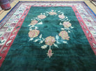 8' X 11' Modern Handmade India Tibetan Wool Rug Decorative Green Nice - Jewel Rugs