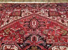 8' X 11' Vintage Handmade India Oriental Hand Knotted Wool Rug Carpet Red Nice - Jewel Rugs