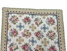 Hand-Knotted Needlepoint Carpet 6x9, Ivory/Cream Background, Colorful Flowers, Yellow Border, Aubusson Rug 6 x 9, New, Handmade - Jewel Rugs