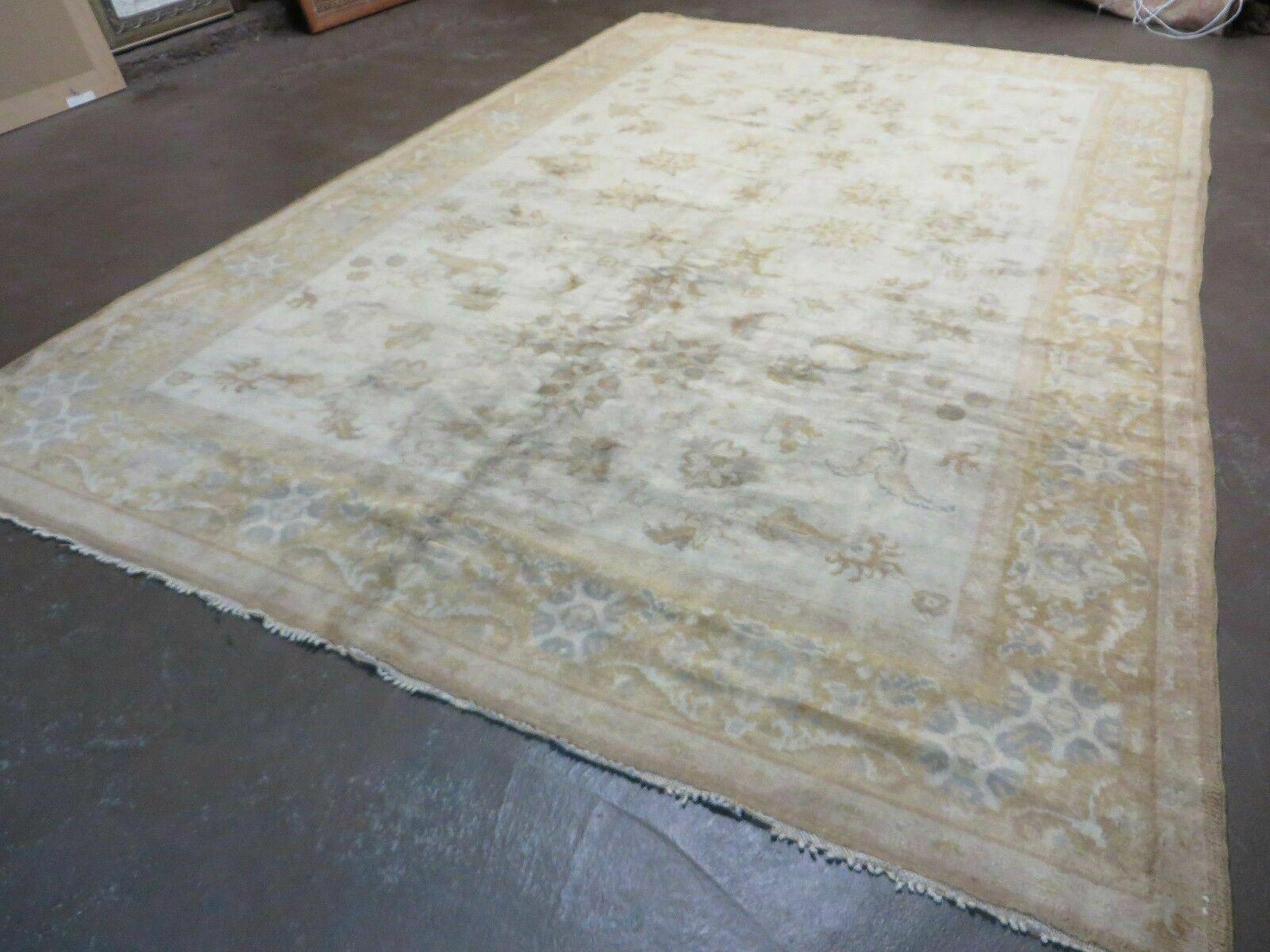 6' X 9' Antique Handmade Turkish Oushak Wool Rug Carpet Nice - Jewel Rugs