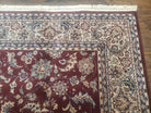 Vintage Karastan Rug 8'2" x 11'6", Kara Shah Karastan Carpet, Karastan Wool Rugs, Red Floral Traditional Discontinued Karastan Area Rug Nice - Jewel Rugs