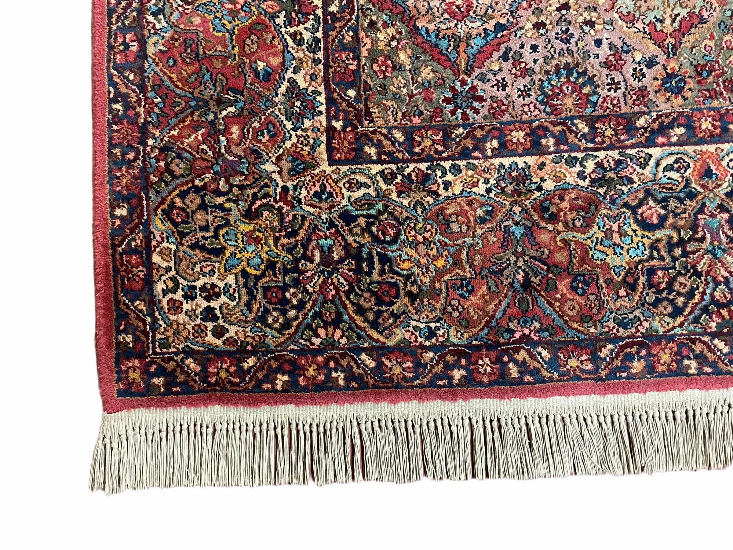 8' 8" X 10' 6" Karastan Multicolor Panel Kirman # 717 Wool Rug American Beauty - Jewel Rugs