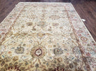 6' X 9' Vintage Oriental Floral Handmade Wool Rug Vegetable Dye Tea Washed Nice - Jewel Rugs