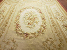 9' X 12' Handmade Aubusson Weave Needllepoint Flat Pile Wool Rug Nice - Jewel Rugs