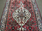 3'4" X 9'5" Vintage Handmade India Floral Oriental Wool Runner Rug # 116 Nice - Jewel Rugs